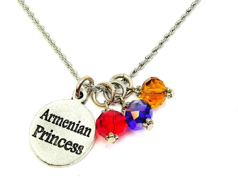 women's necklaces with lock and key -Armenian Princess Stainless Steel Rope Chain Necklace