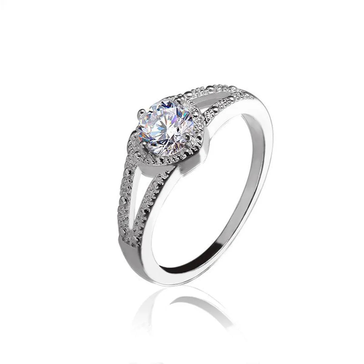 engagement rings with unique band design -Diamond Love Ring Ring Flash Diamond Wedding Jewelry Wholesale