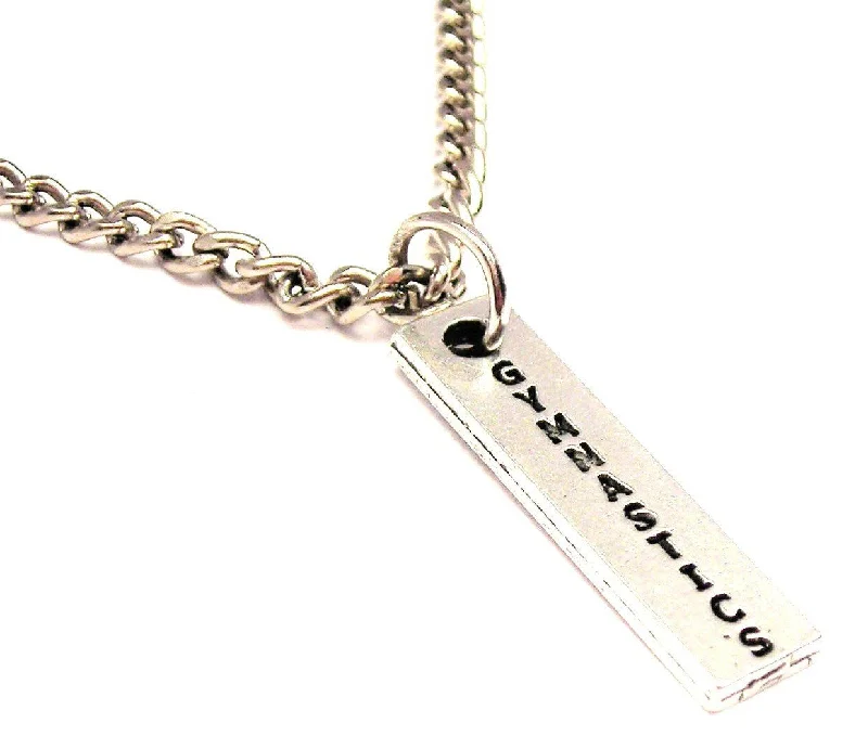 women's necklaces with anchor design -Gymnastics Single Charm Necklace