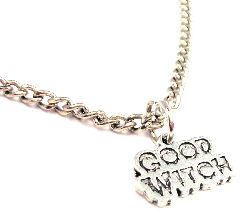 women's necklaces with crown pendant -Good Witch Single Charm Necklace