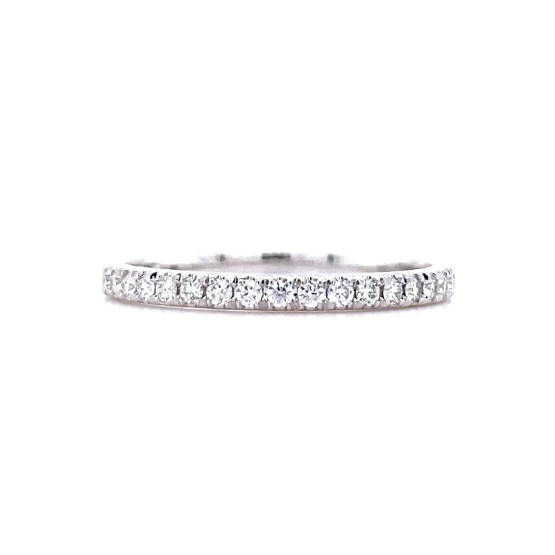 engagement rings with intricate design -Diamond Wedding/Anniversary Band in White Gold by B&C