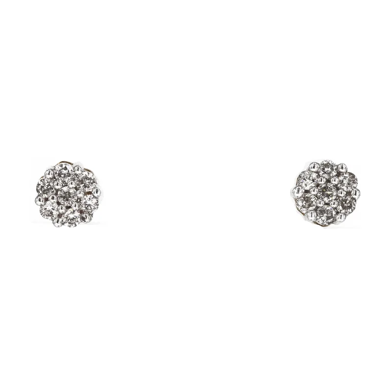 women's earrings long drop -14K Diamond Earrings