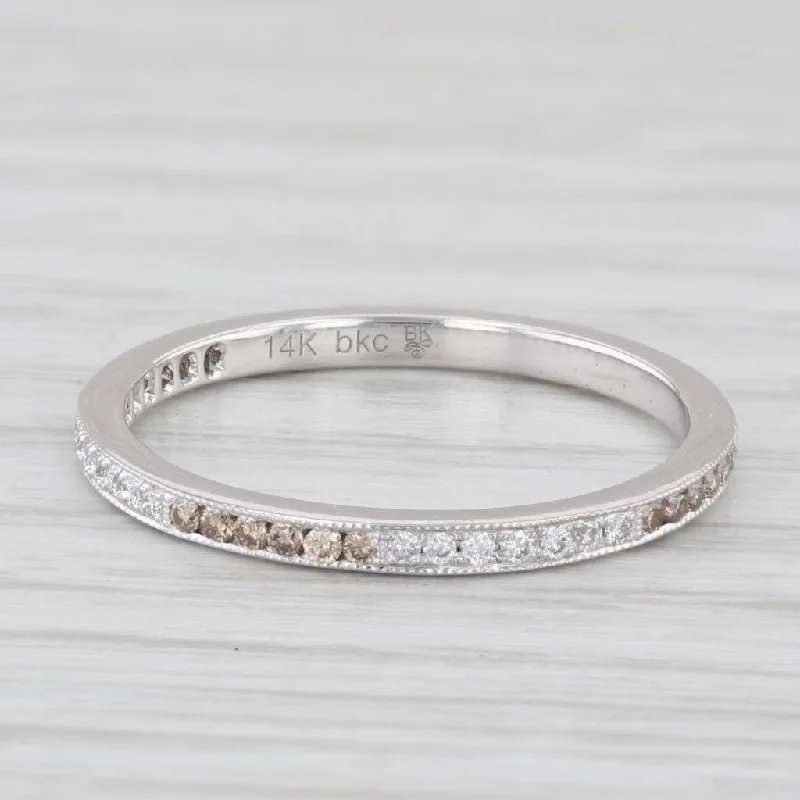 engagement rings with white gold -New Diamond Band 14k White Gold Size 6 Wedding Stackable Ring Beverley K