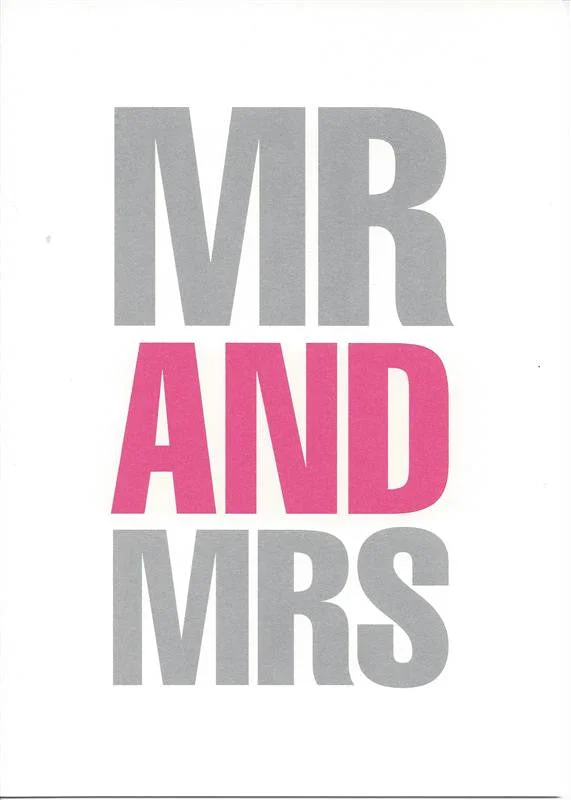 engagement rings with diamonds -Mr and Mrs Wedding Card