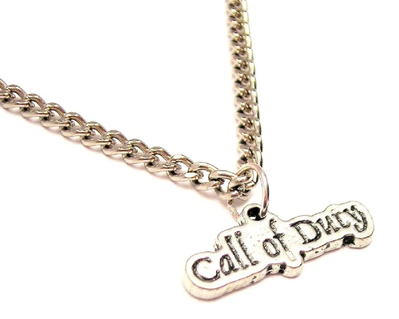 women's necklaces with infinity charm -Call Of Duty Single Charm Necklace