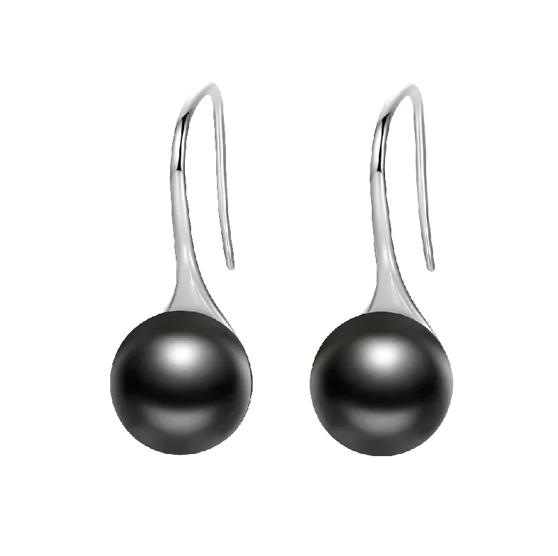 women's earrings pearl stud -Sterling Silver Stimulated Pearl Earrings