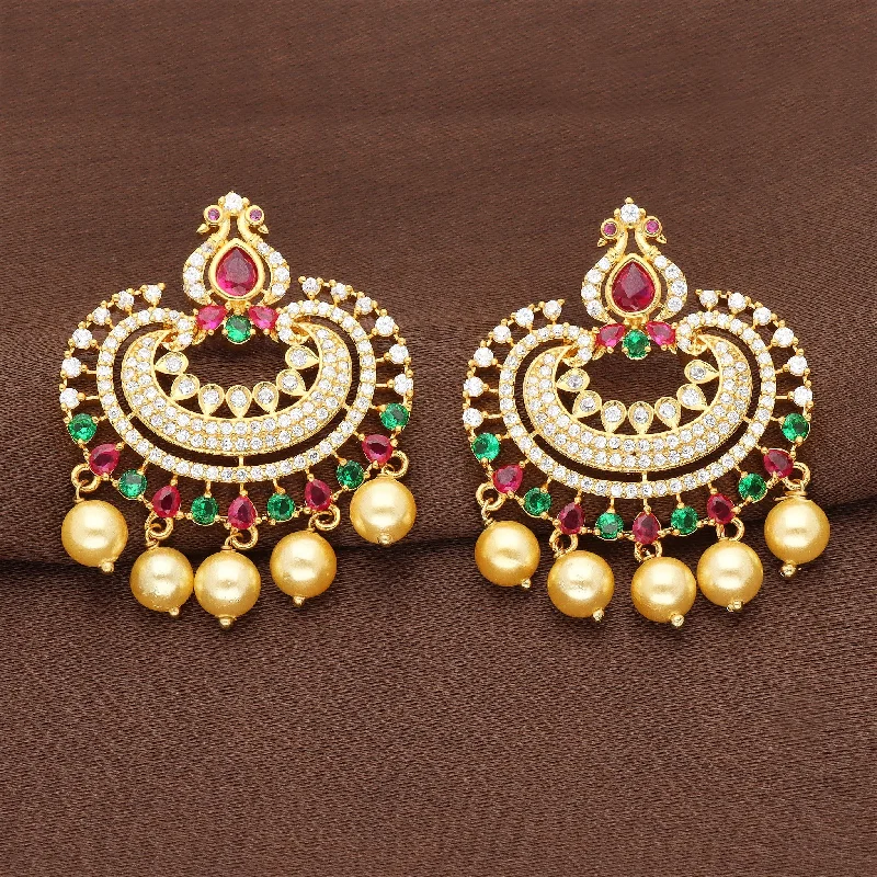 women's earrings for prom -Zirconia Dangler Earrings