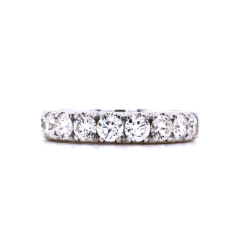 engagement rings with white gold -Diamond Wedding/Anniversary Band in White Gold by B&C