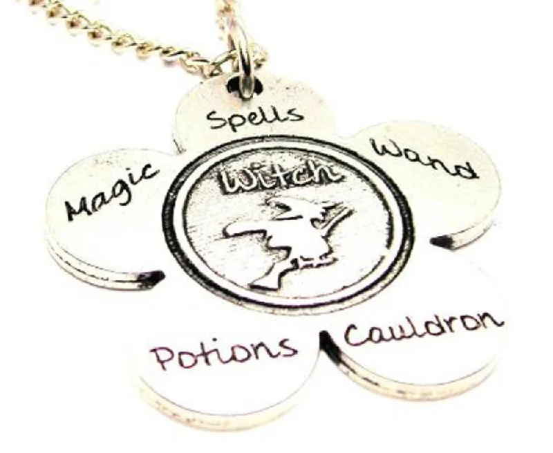 women's necklaces for birthday -The Witch Flower Single Charm Necklace