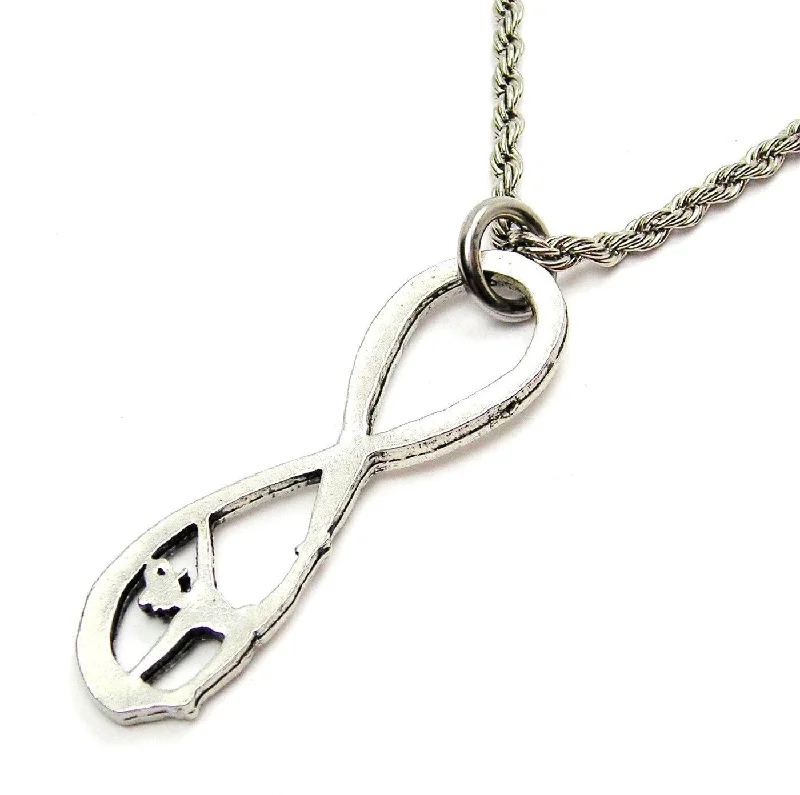 women's necklaces with crescent moon -Infinite Love Gymnastics Catalog Necklace