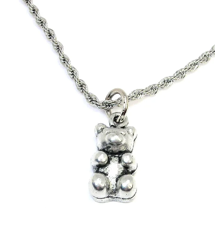 women's necklaces ruby -Gummy Bear Single Charm Necklace