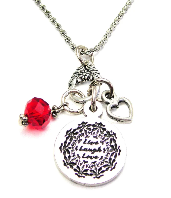 women's necklaces for special occasions -Live Laugh Love Catalog Necklace