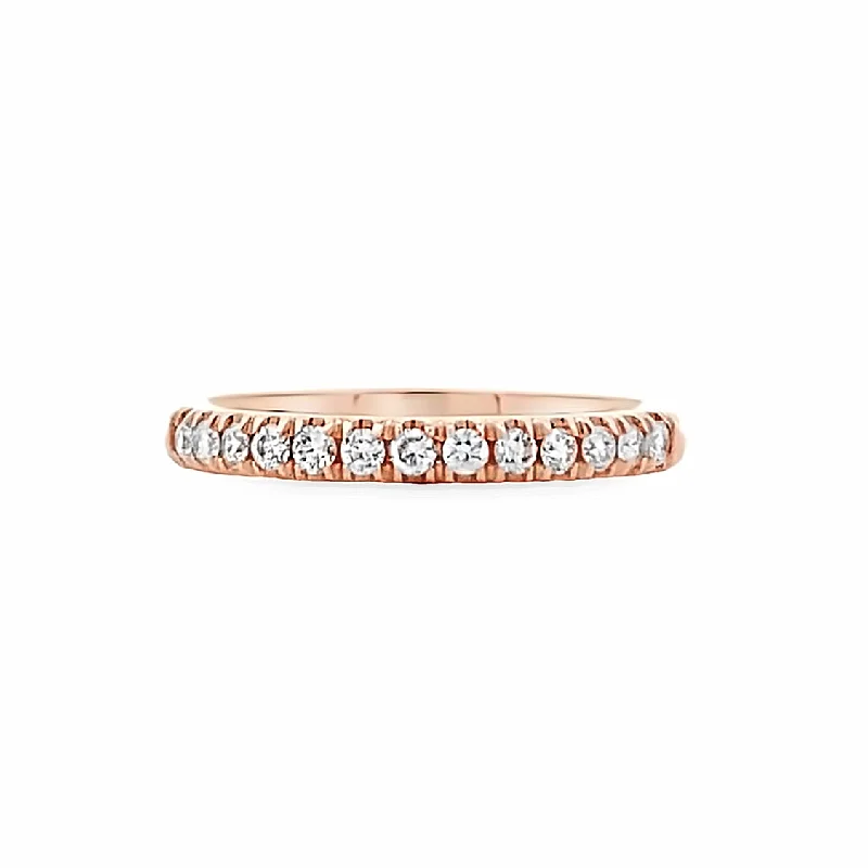 engagement rings pear shape -Diamond Wedding/Anniversary Band in Rose Gold by B&C