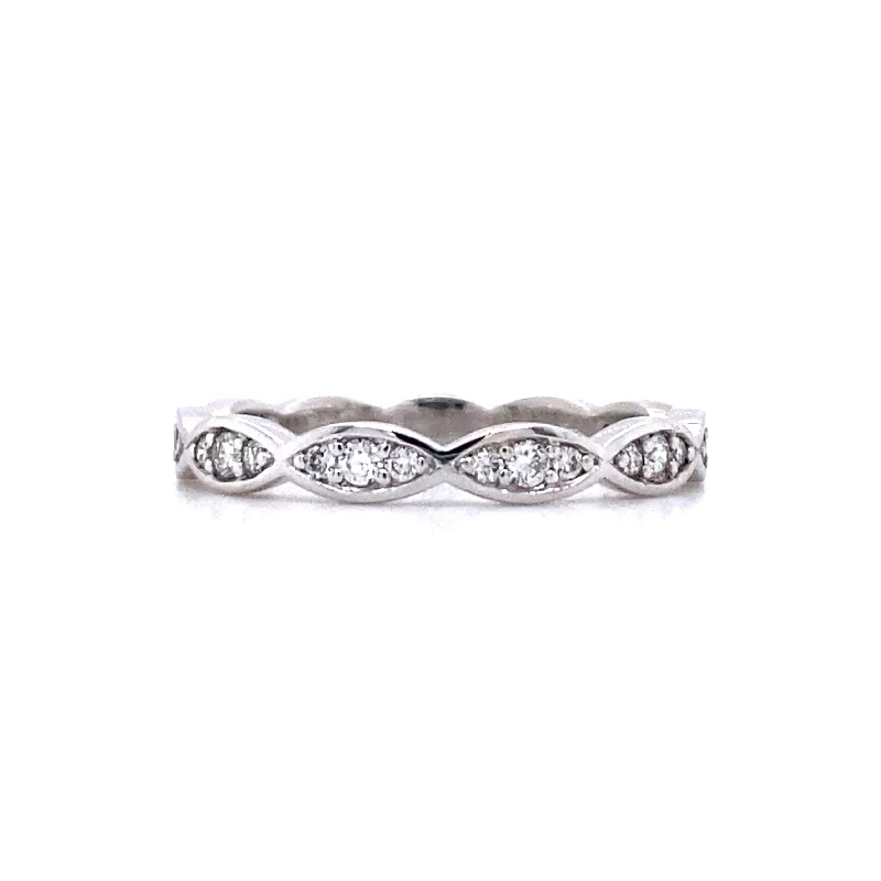 engagement rings with split shank -Diamond Wedding/Anniversary Band in White Gold by B&C