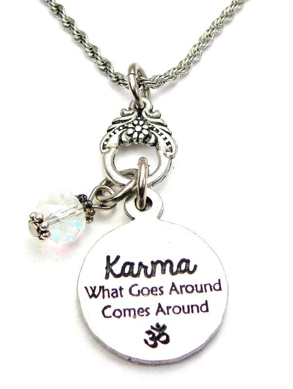 women's necklaces for layering -Karma, What Goes Around Comes Around Catalog Necklace