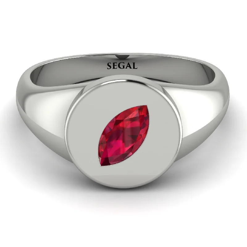 women's rings with opal gemstone -Signature Marquise Ruby Ring - Eloise No. 12