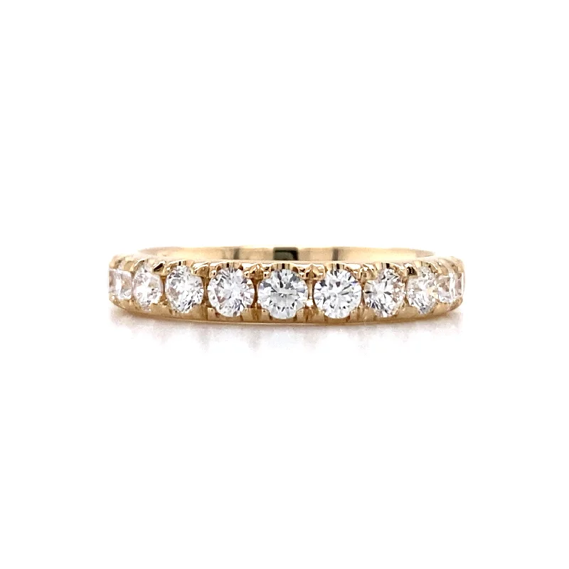 engagement rings with minimalist design -Diamond Wedding/Anniversary Band in Yellow Gold by B&C