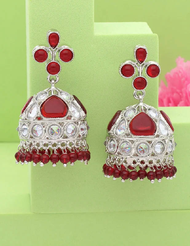 women's earrings with heart-shaped gemstone -Fancy Jhumka Earrings