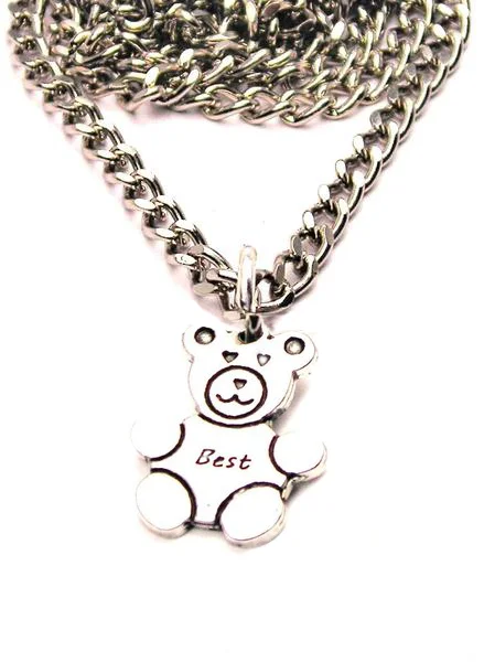 women's necklaces vintage style -Teddy Bears Set Of 2 Best Friends Catalog Necklace