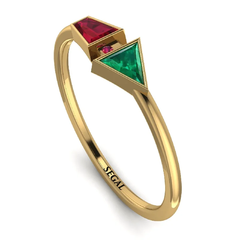 women's rings statement ring -Geometrical Arrow Ruby Ring - Gracie No. 49