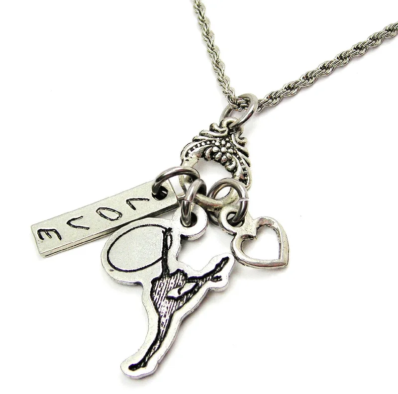 women's necklaces with arrow design -Rhythmic Gymnast Catalog Necklace