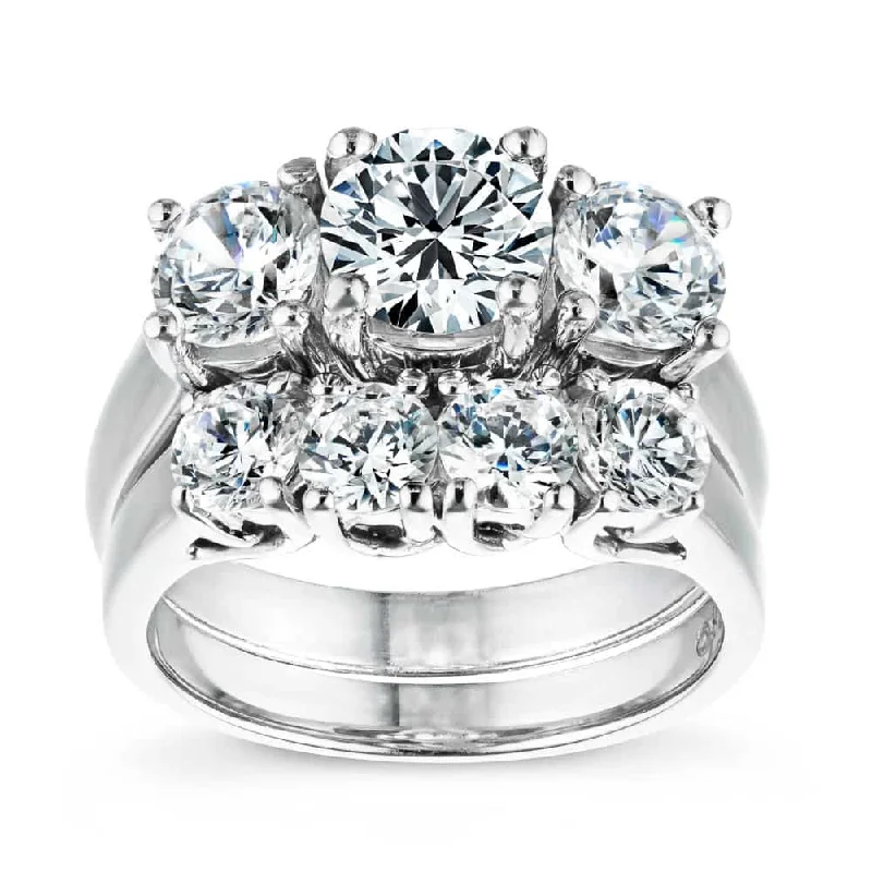 engagement rings for classic brides -Ellise Wedding Set