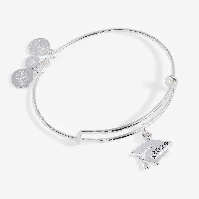 women's bracelets for special occasions -2024 Graduation Cap Charm Bangle