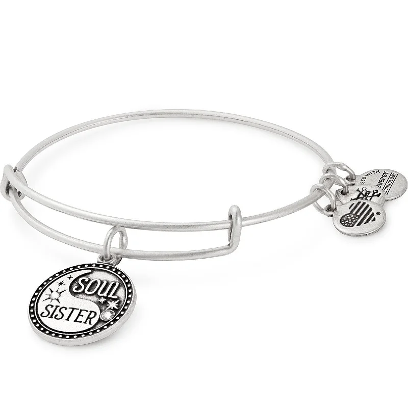 women's bracelets with moonstone -'Soul Sister' Charm Bangle