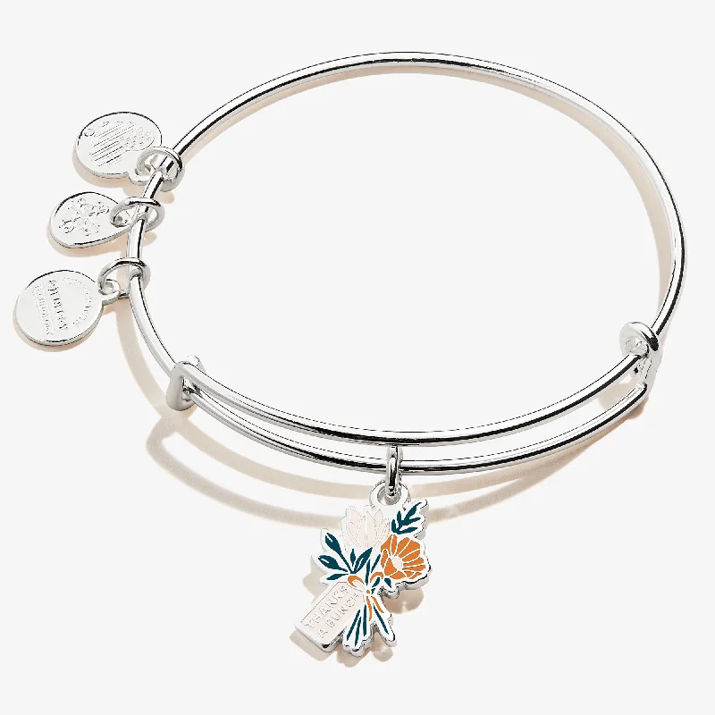 women's bracelets with simple elegance -'Thanks A Bunch' Charm Bangle