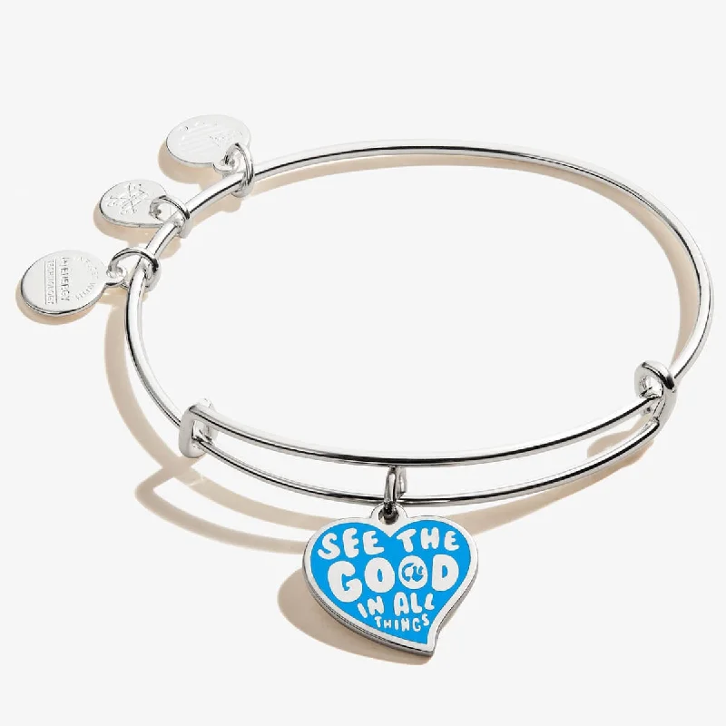 women's bracelets for weddings -Barbie© 'See the Good' Charm Bangle