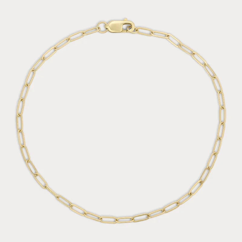 women's bracelets with charm pendants -Mini Gold Link Bracelet