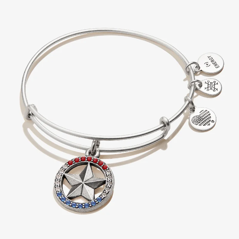 women's bracelets with diamonds and rubies -American Star Charm Bangle