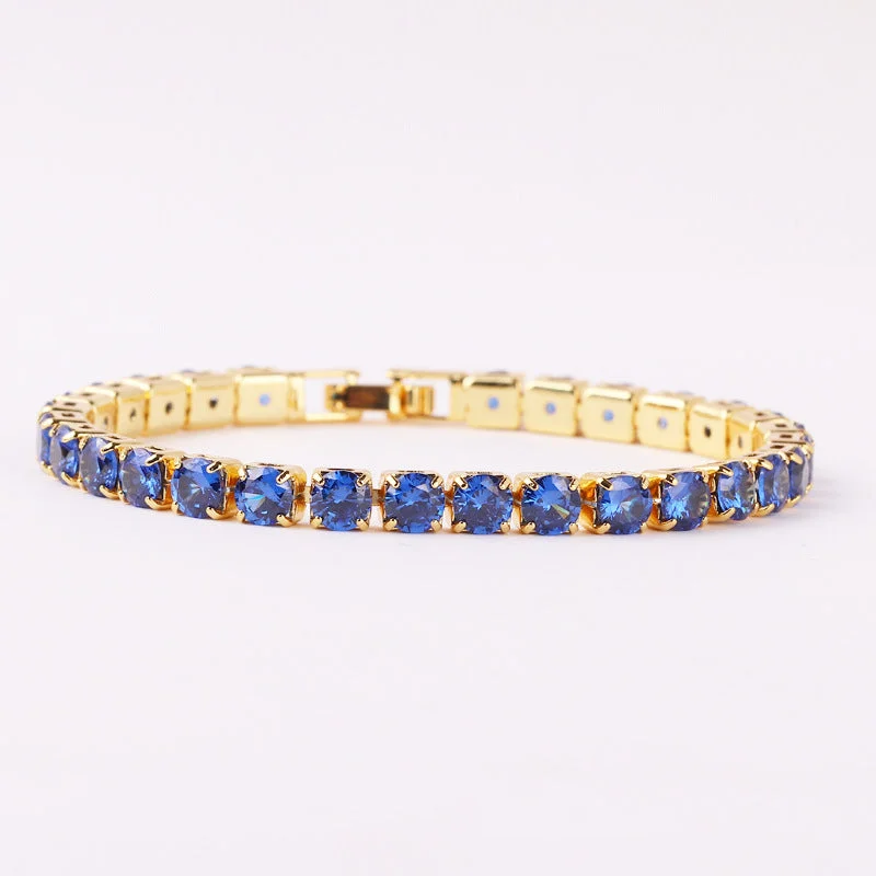 Gold Blue Zirconium