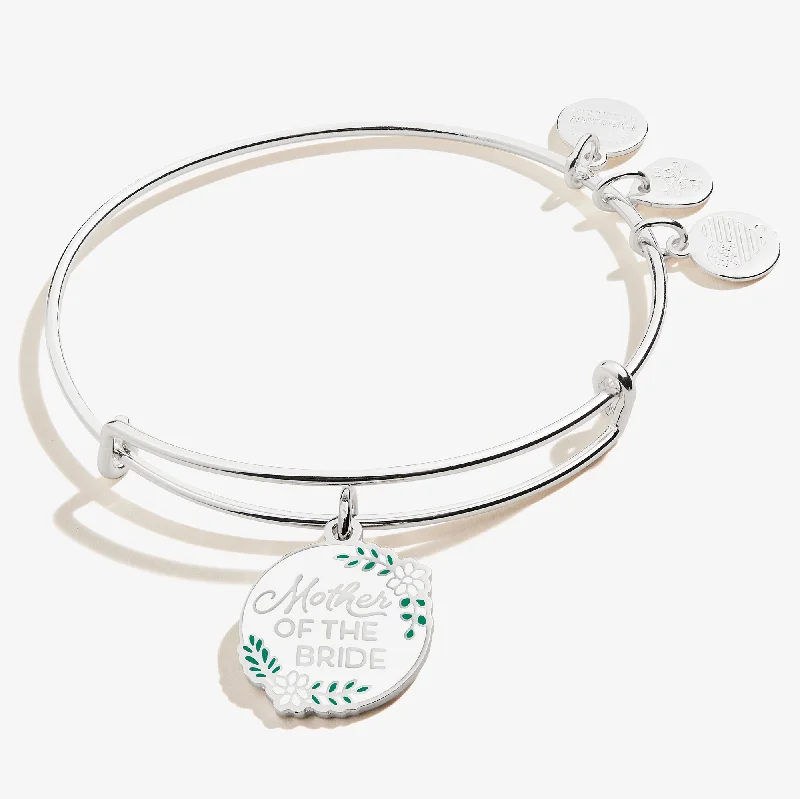 women's bracelets with initials -'Mother of the Bride' Charm Bangle