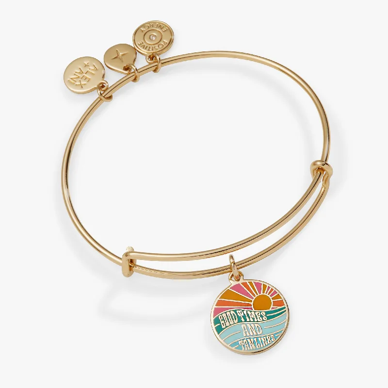 women's bracelets with boho style -'Good Times and Tan Lines' Charm Bangle