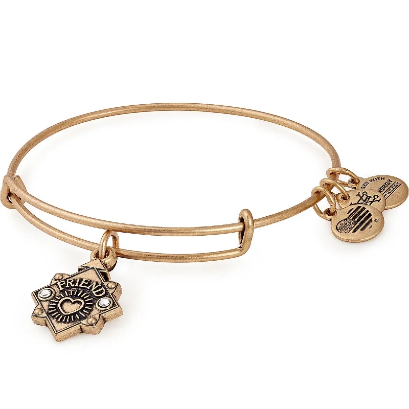 women's bracelets classic -'Friend' Charm Bangle