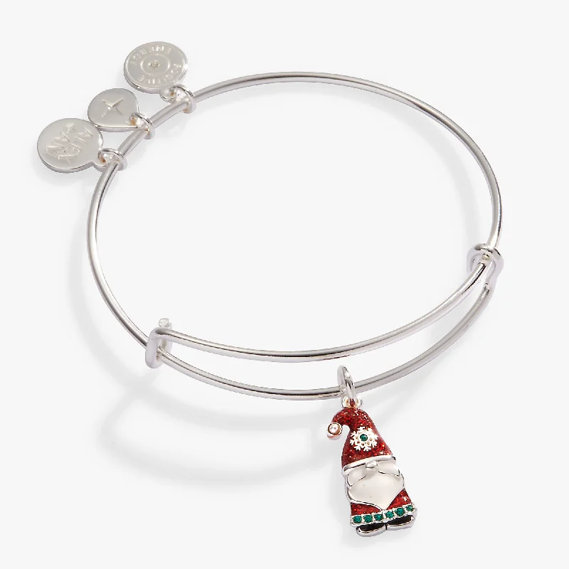 women's bracelets for daily wear -'Gnome for Christmas' Charm Bangle