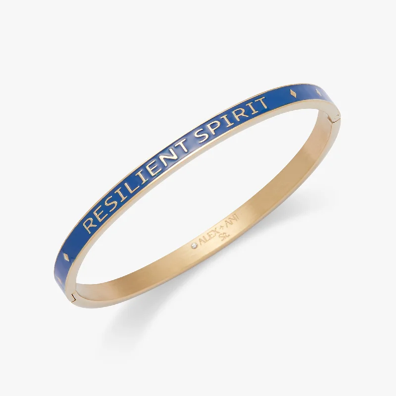 women's bracelets with initials -'Resilient Spirit' Hinge Bangle