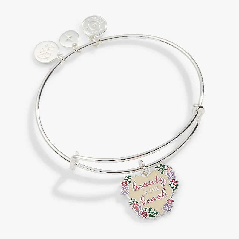 women's bracelets with gemstone accents -Beauty and the Beach' Charm Bangle