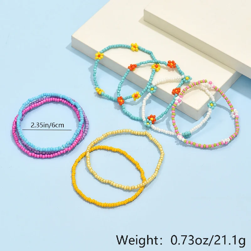 women's bracelets with braided band -Simple Style Colorful Glass Wholesale Bracelets