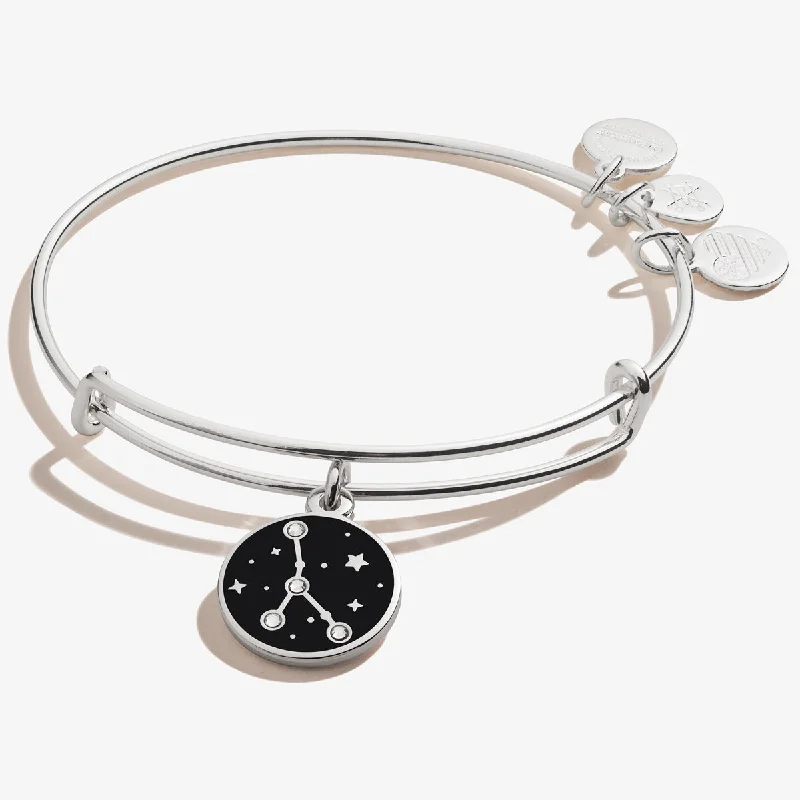 women's bracelets with enamel design -Cancer Zodiac Charm Bangle