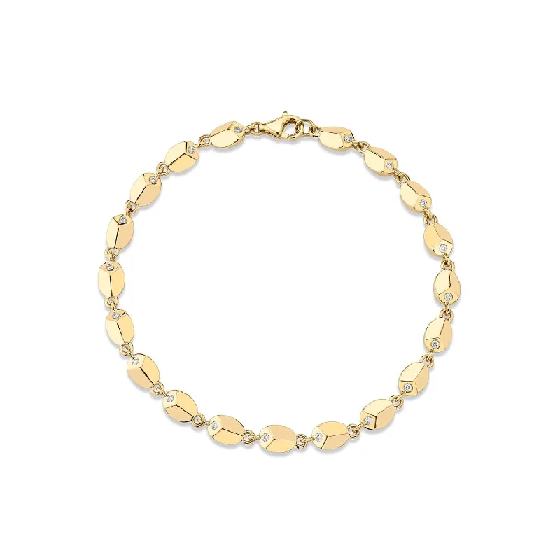 women's bracelets for gifting -Carve Infinity Bracelet with Diamonds