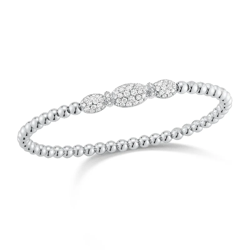 women's bracelets classic -Diamond Bead Stretch Bracelet