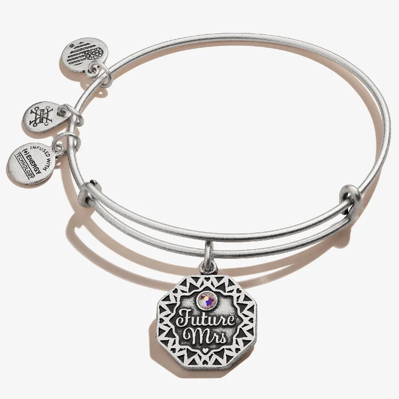 women's bracelets for weddings -'Future Mrs.' Charm Bangle