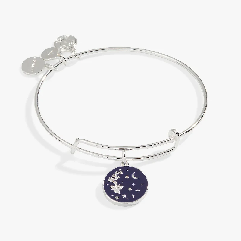 women's bracelets with gemstones -'Empower' Mimosa Flower Charm Bangle Bracelet