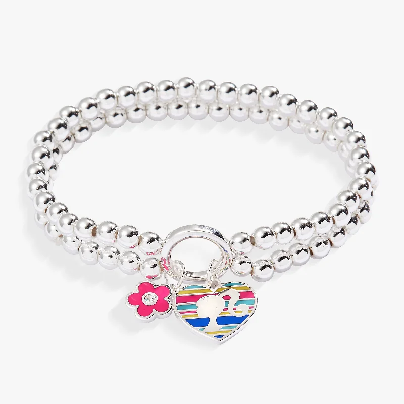 women's bracelets with hammered finish -Barbie™ Stretch Charm Bracelet