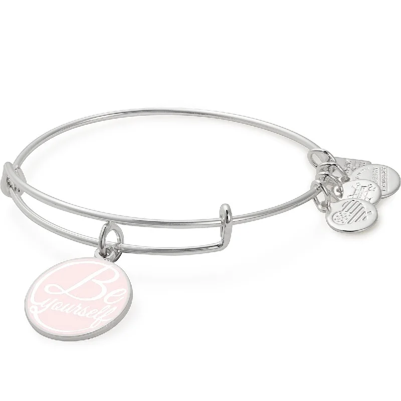 women's bracelets cuff with gemstone -'Be Yourself' Charm Bangle