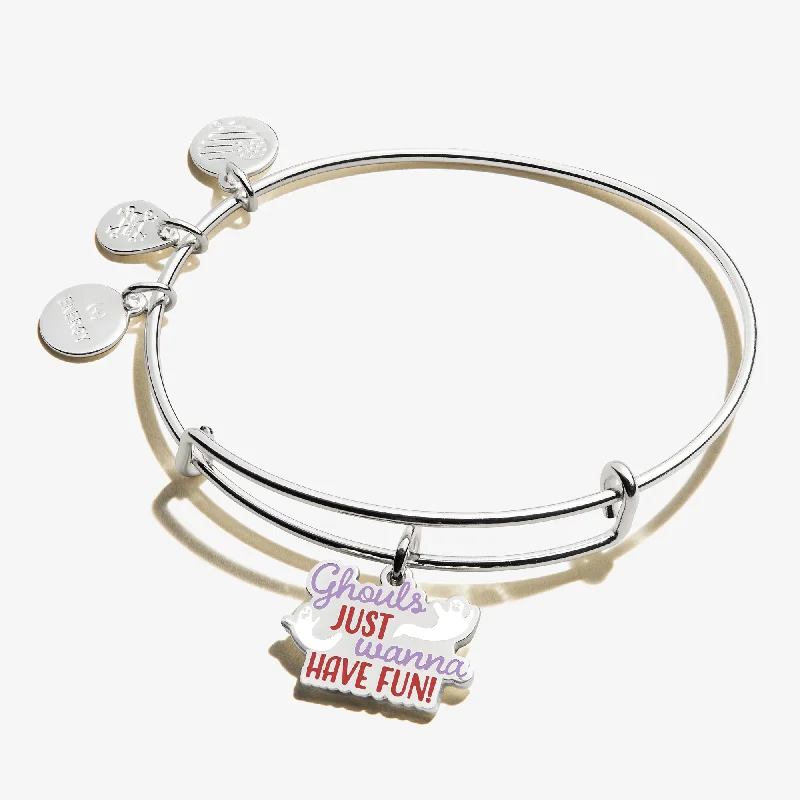 women's bracelets for special occasions -'Ghouls Just Wanna Have Fun' Charm Bangle