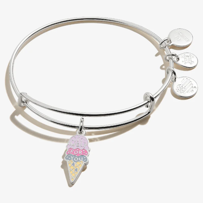 women's bracelets with opal -'I Melt for You' Charm Bangle Bracelet