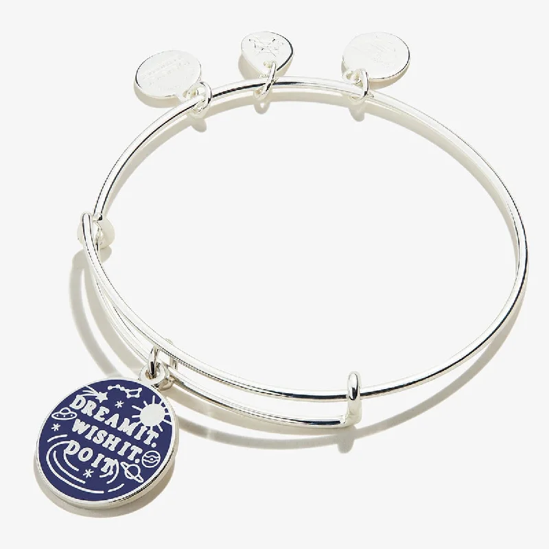 women's bracelets bangle -'Dream It, Wish It, Do It' Charm Bangle